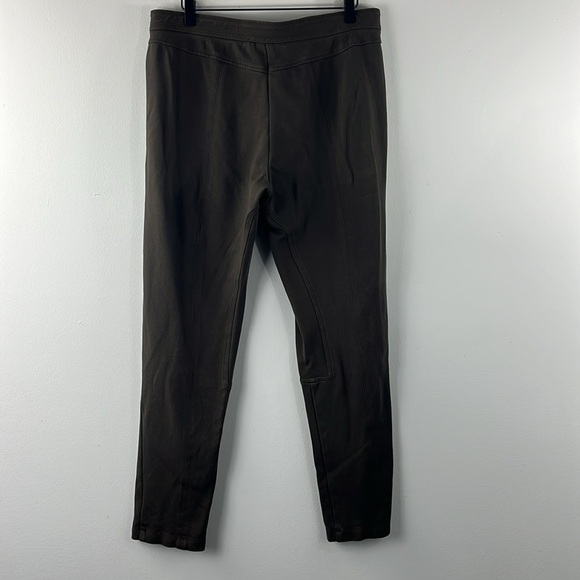 Chicos Straight Leg Brown Stretch Button Zip Pants Womens Size L/12 Classic - Picture 2 of 14